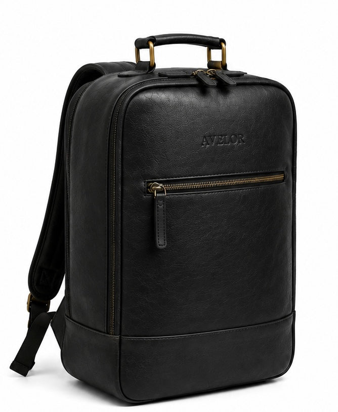 Sac à dos noir en cuir
