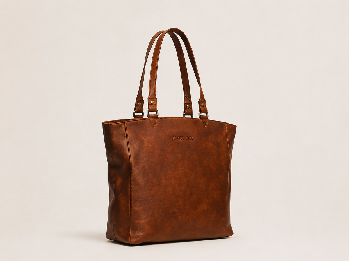 Sac à main cognac en cuir