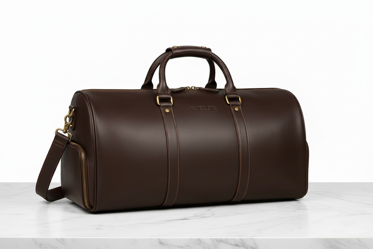 Sac marron foncé v2 - marbre