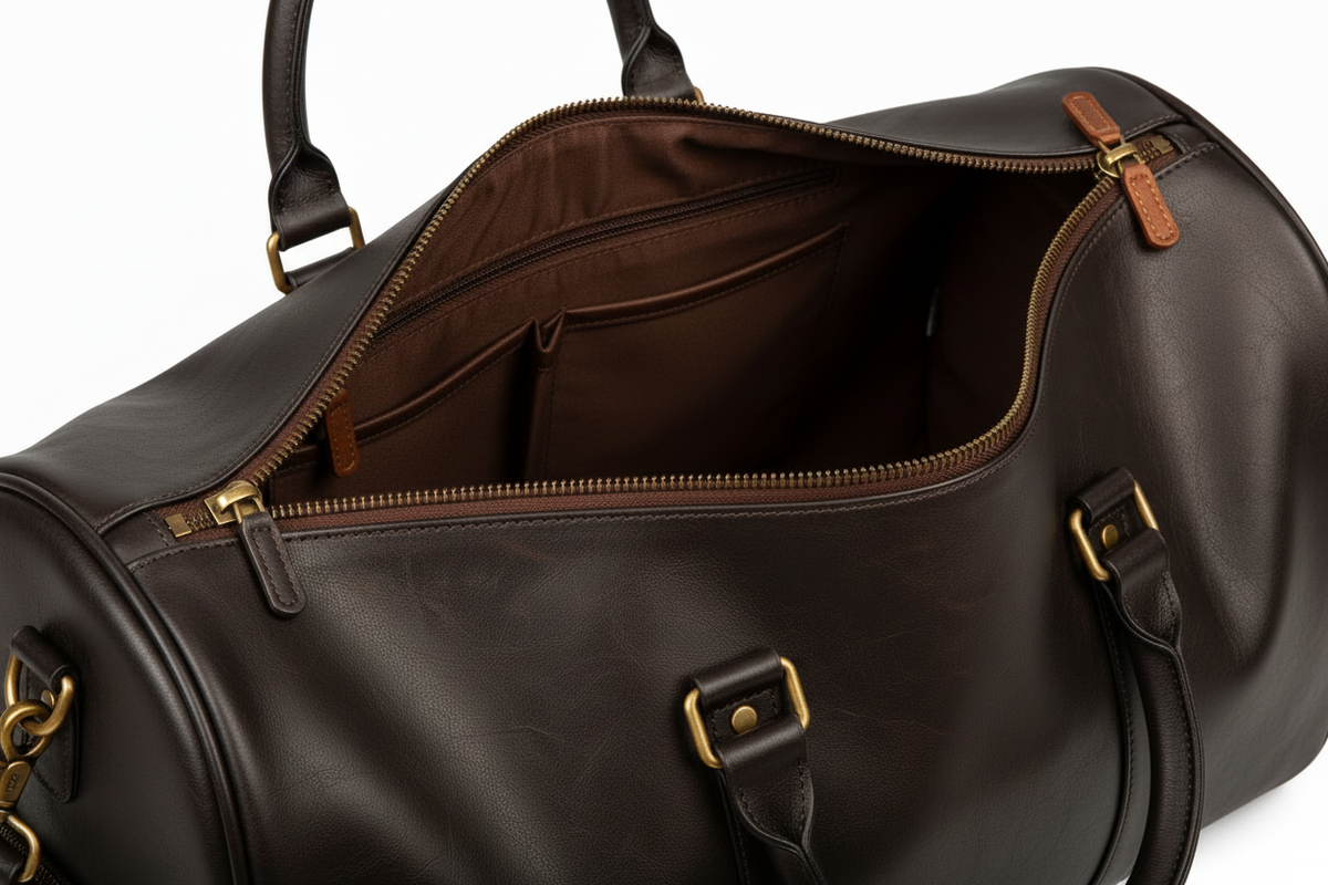 Sac marron foncé v2 - zip