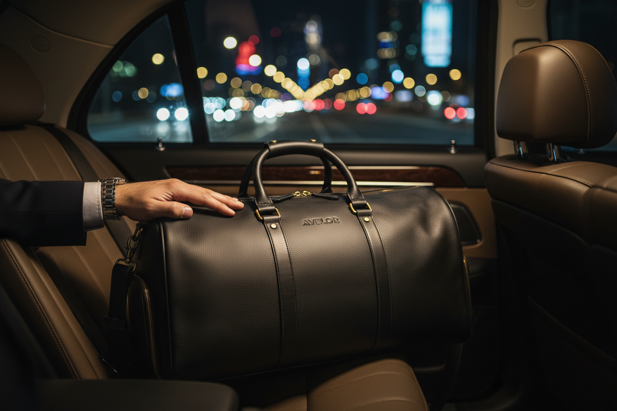 Sac noir - voiture